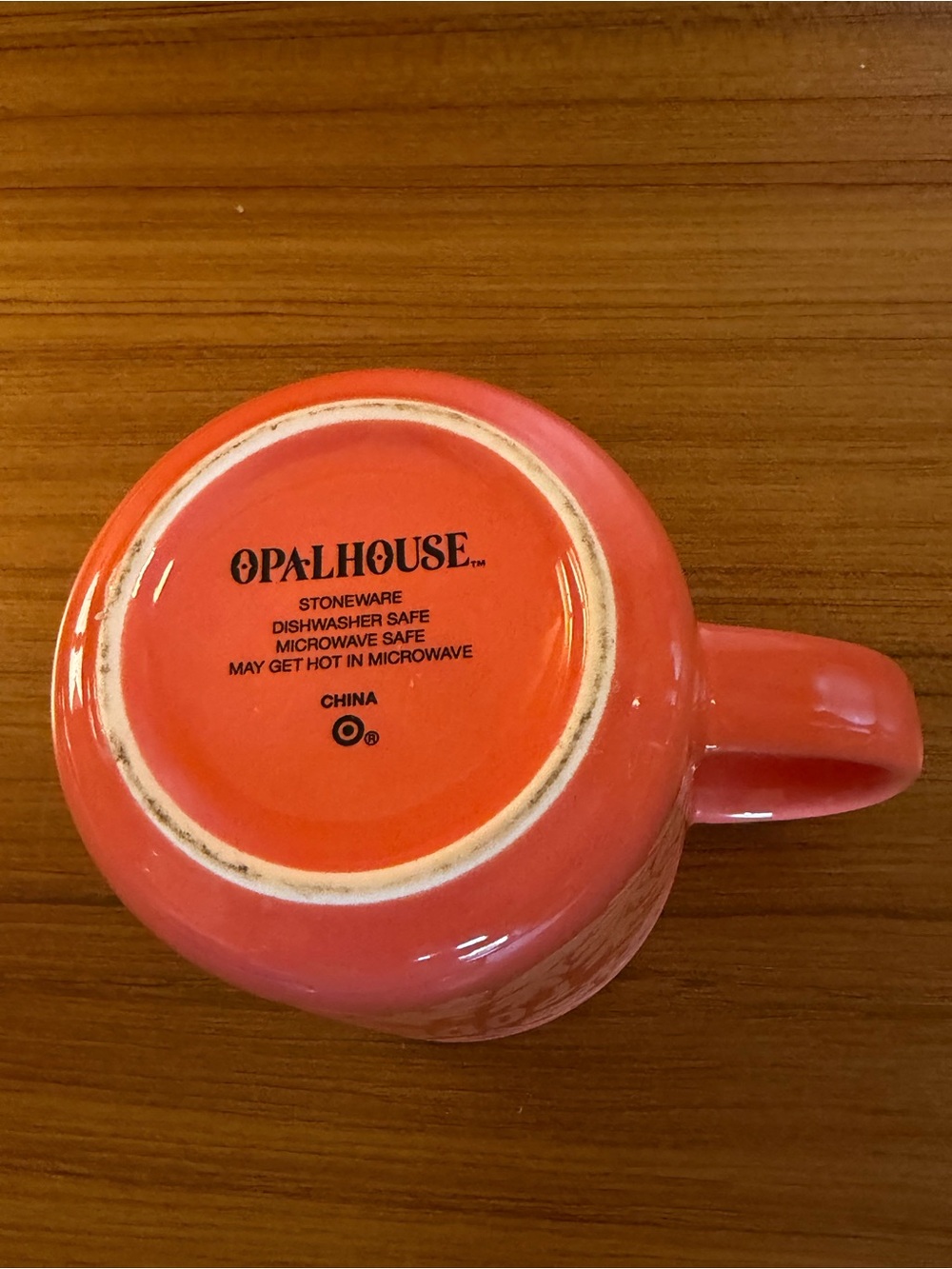 Opalhouse Target Poderosa Stoneware Coffee Mug Coral Pink Floral 16oz - Picture 4 of 6